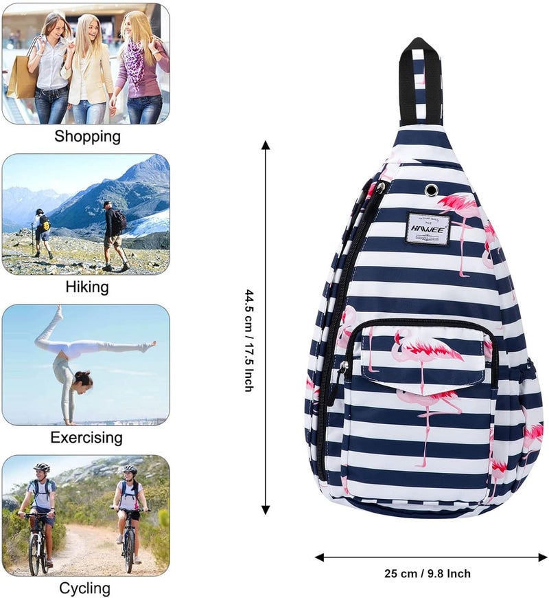 HAWEE Backpack Sling for Women Anti-Water Crossbody Bag Inclined Adjustable Pack | Casual, Adjustable Strap, Water Repellent, for Travel/Sport - Image 5